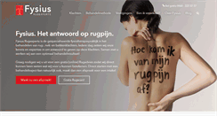 Desktop Screenshot of fysius.nl